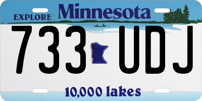 MN license plate 733UDJ