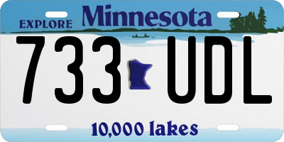 MN license plate 733UDL