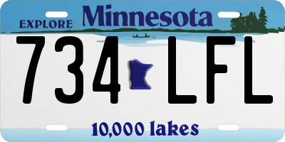 MN license plate 734LFL