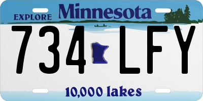 MN license plate 734LFY