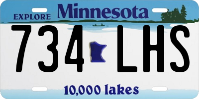 MN license plate 734LHS