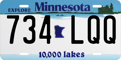 MN license plate 734LQQ