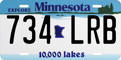 MN license plate 734LRB
