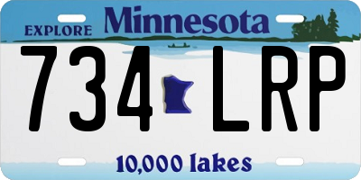 MN license plate 734LRP