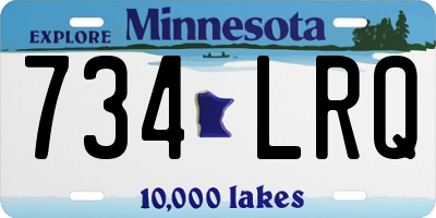 MN license plate 734LRQ