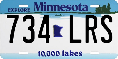 MN license plate 734LRS