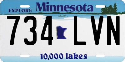 MN license plate 734LVN