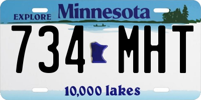 MN license plate 734MHT