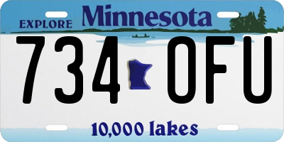 MN license plate 734OFU