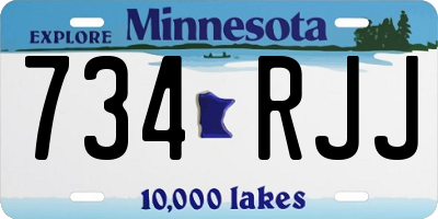 MN license plate 734RJJ