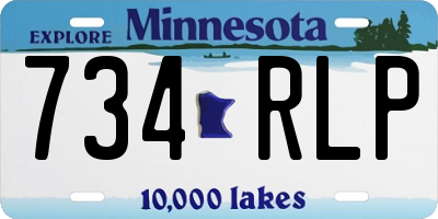 MN license plate 734RLP