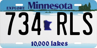 MN license plate 734RLS