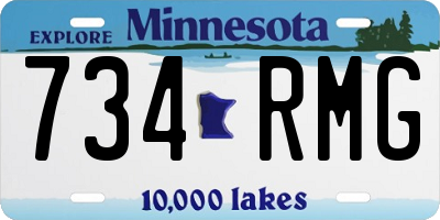 MN license plate 734RMG