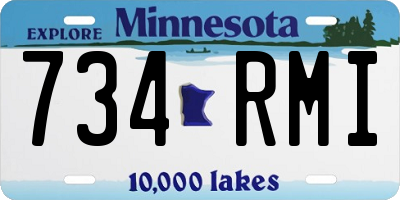 MN license plate 734RMI