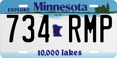MN license plate 734RMP
