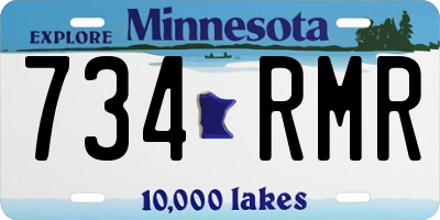 MN license plate 734RMR
