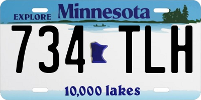 MN license plate 734TLH