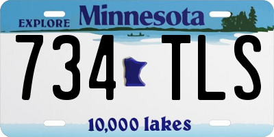 MN license plate 734TLS