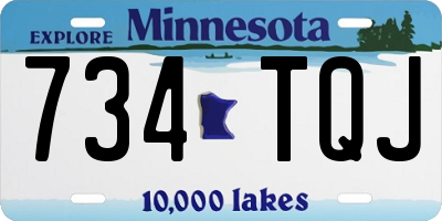 MN license plate 734TQJ