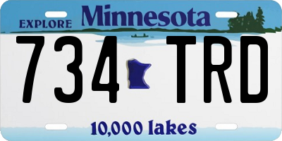 MN license plate 734TRD