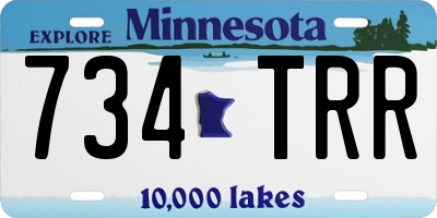 MN license plate 734TRR