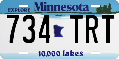 MN license plate 734TRT