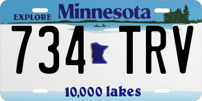 MN license plate 734TRV