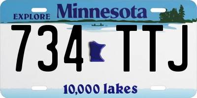 MN license plate 734TTJ