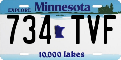 MN license plate 734TVF