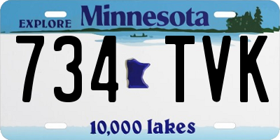 MN license plate 734TVK