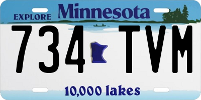 MN license plate 734TVM