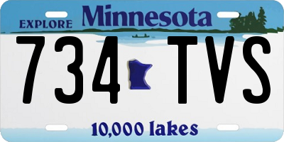 MN license plate 734TVS