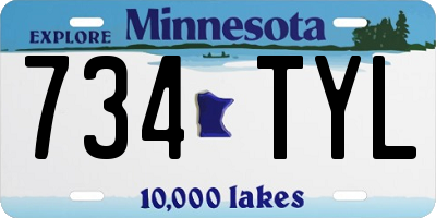 MN license plate 734TYL
