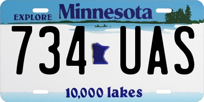 MN license plate 734UAS
