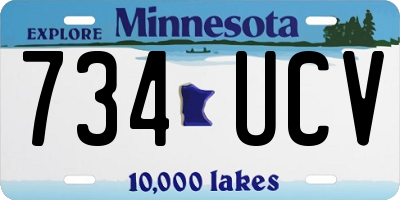 MN license plate 734UCV