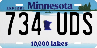 MN license plate 734UDS