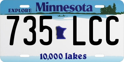 MN license plate 735LCC