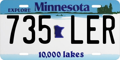 MN license plate 735LER