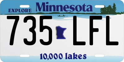 MN license plate 735LFL