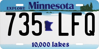 MN license plate 735LFQ