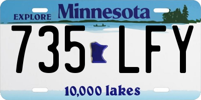 MN license plate 735LFY