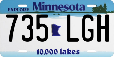 MN license plate 735LGH