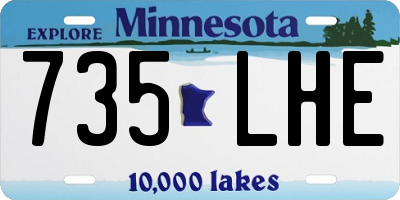 MN license plate 735LHE