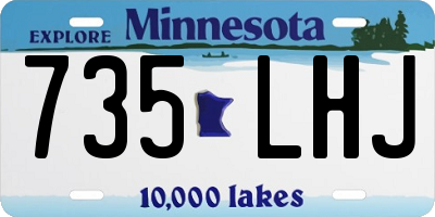 MN license plate 735LHJ