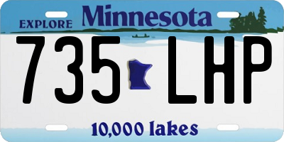 MN license plate 735LHP