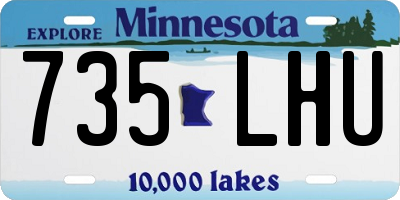 MN license plate 735LHU