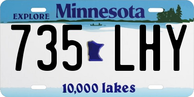 MN license plate 735LHY