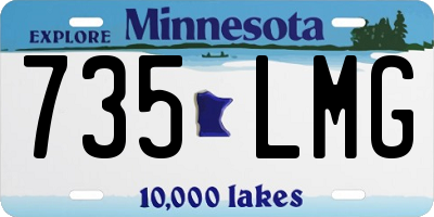 MN license plate 735LMG