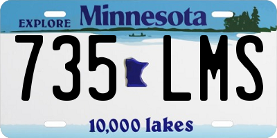 MN license plate 735LMS