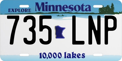 MN license plate 735LNP